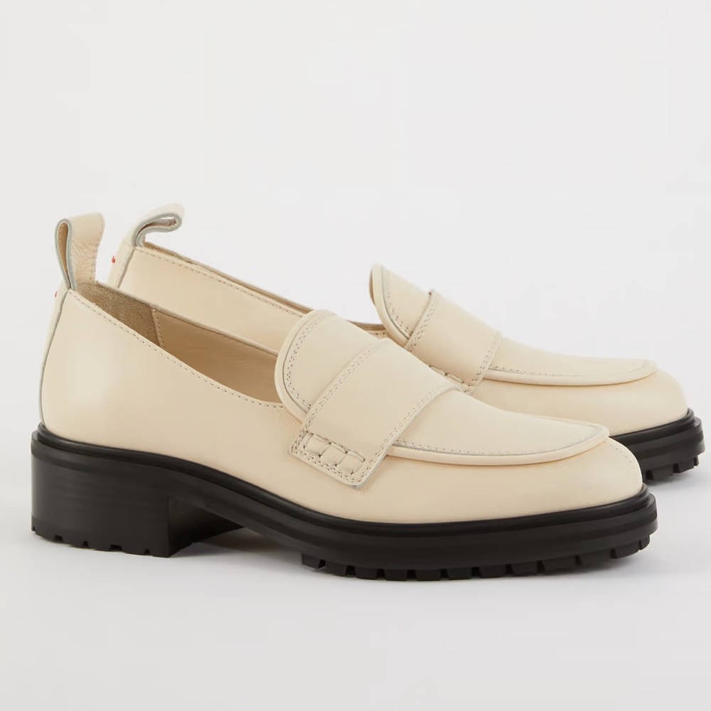 Aeyde Ruth Leather Lug Sole Platform Loafers 6.5 - Picture 6 of 12